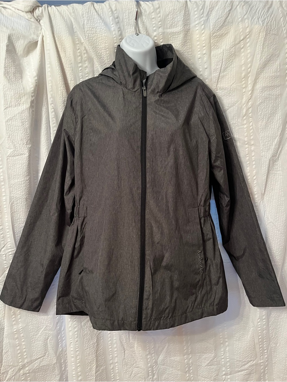 Avalanche Women's Heather Gray Hooded Lightweight Jacket size large
